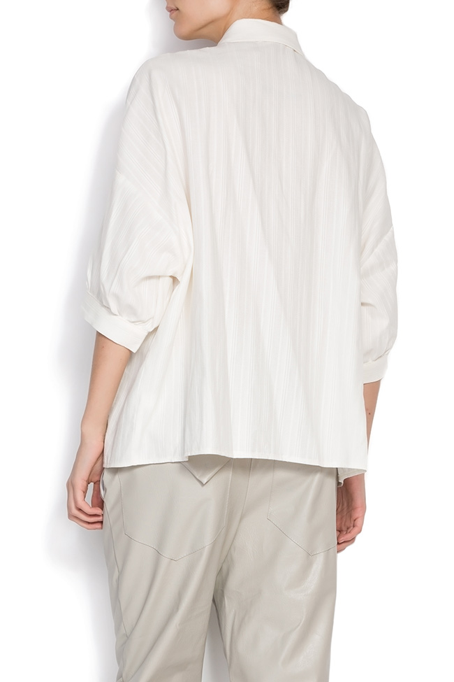 Oversized cotton-poplin tunic  Lure image 2