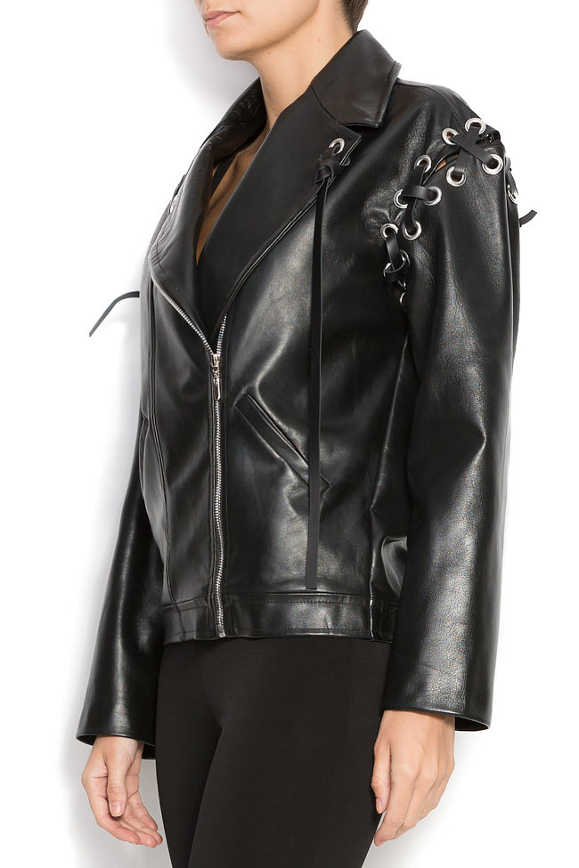 Naomi leather biker jacket OMRA image 1