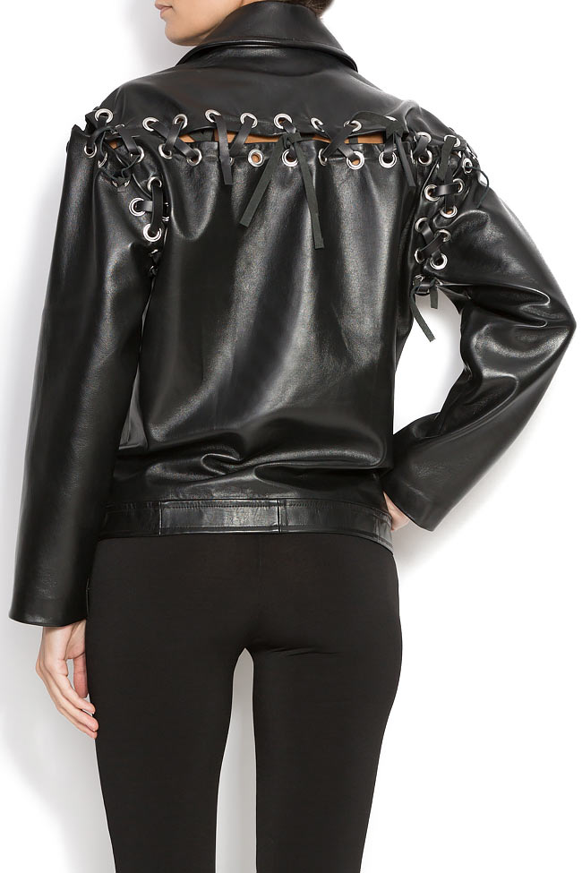Naomi leather biker jacket OMRA image 2