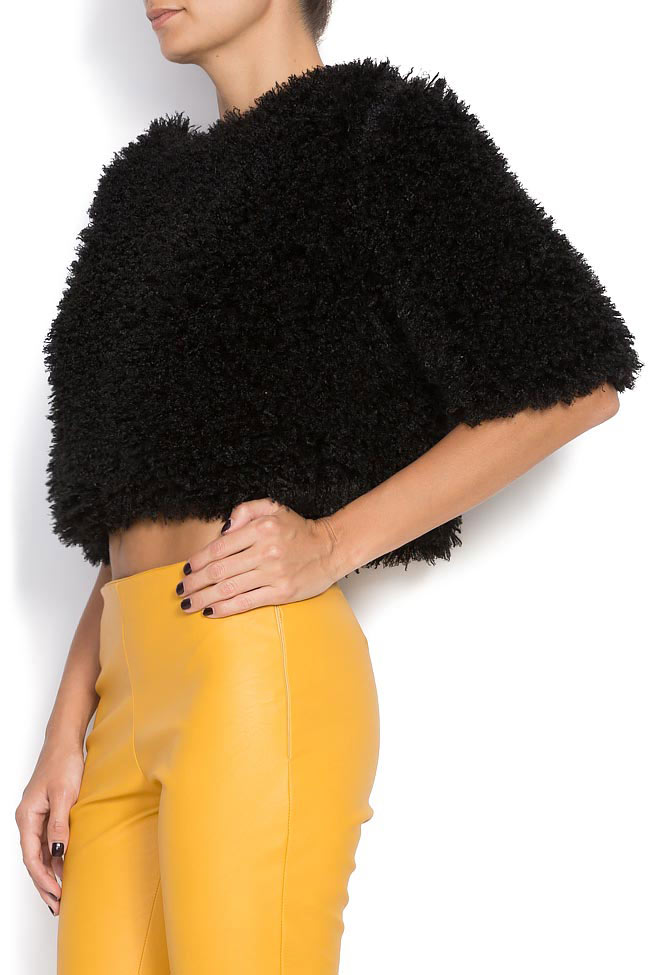 Cropped fringed knitted sweater Hard Coeur image 1