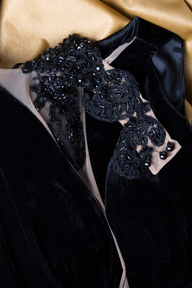 Silk velvet ANTOANETTE gown Mirela Pellegrini image 3