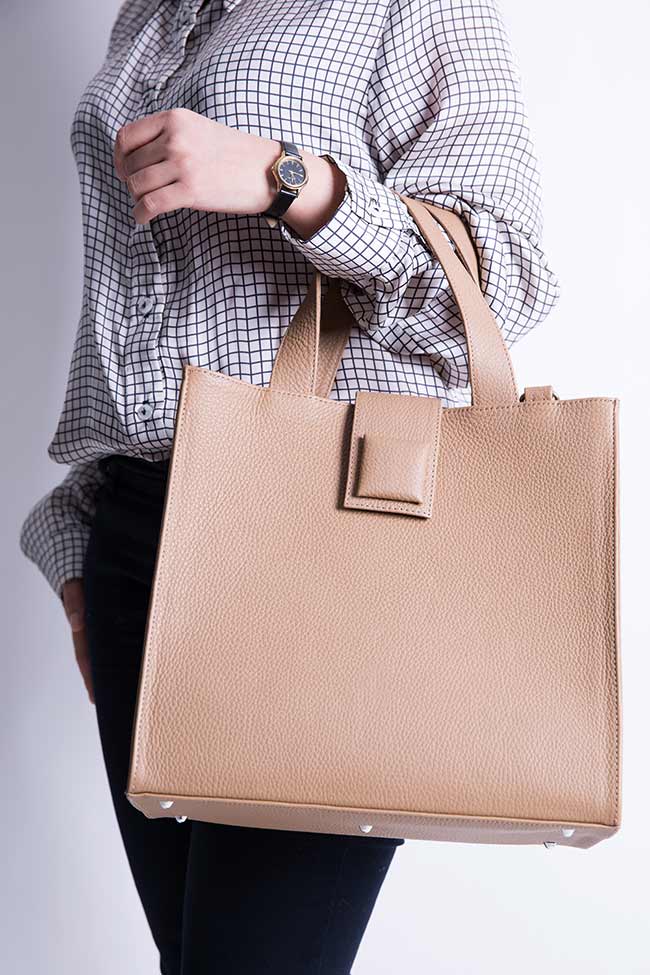 Happy textured-leather shoulder bag Laura Olaru image 5