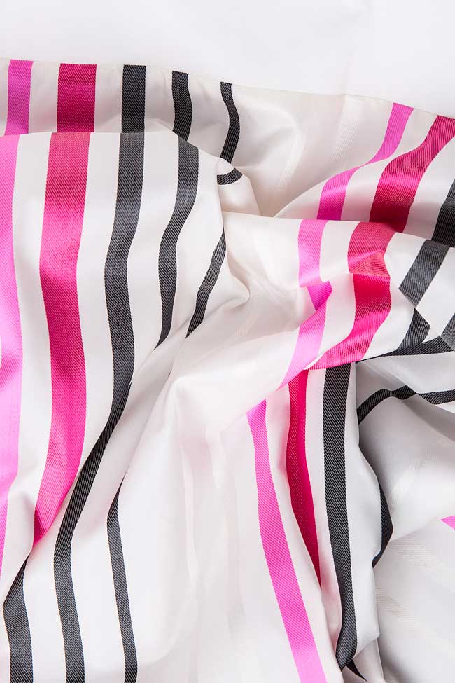 Striped cotton and silk-blend mini dress Andrei Spiridon image 3