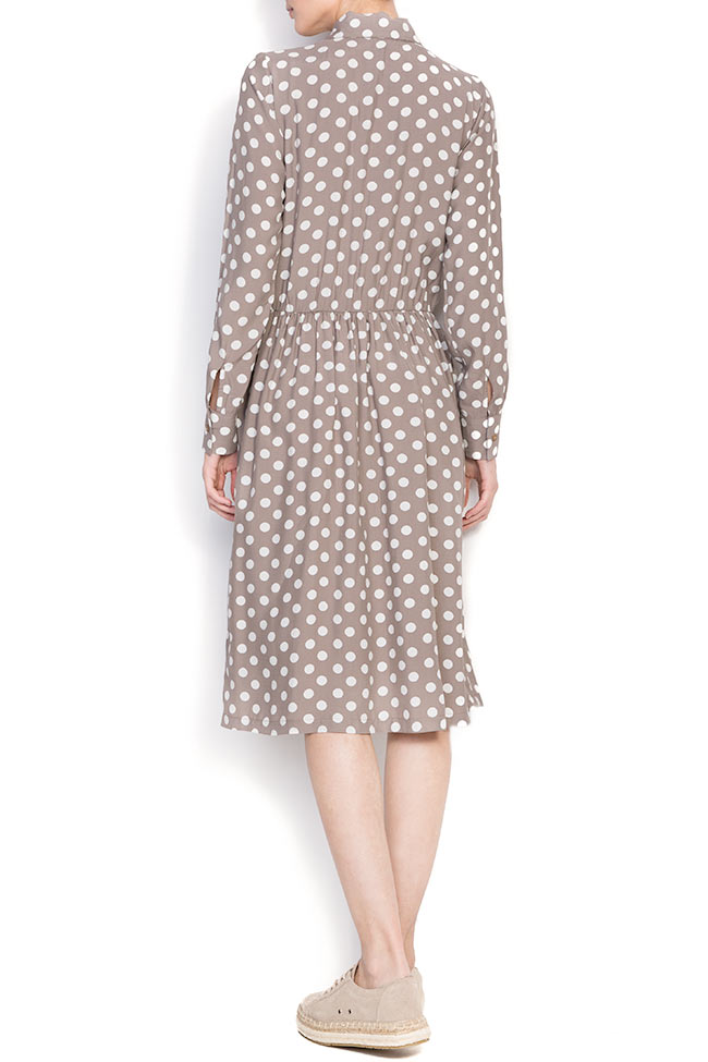 Jersey midi dress with dots Bluzat image 2
