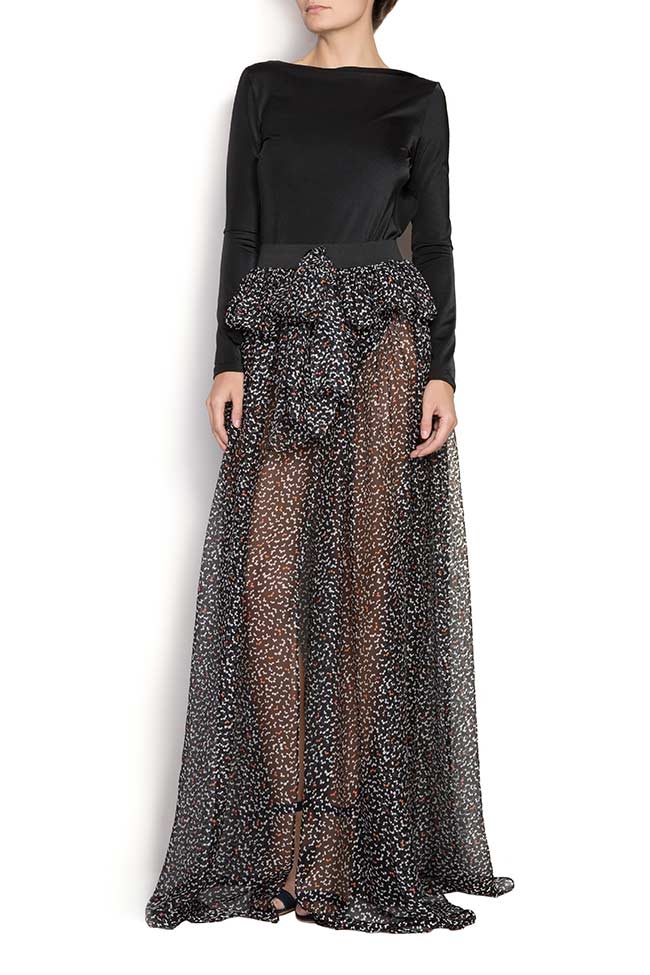 Silk skirt with ruffles BIANCE Alexandra Ghiorghie image 0