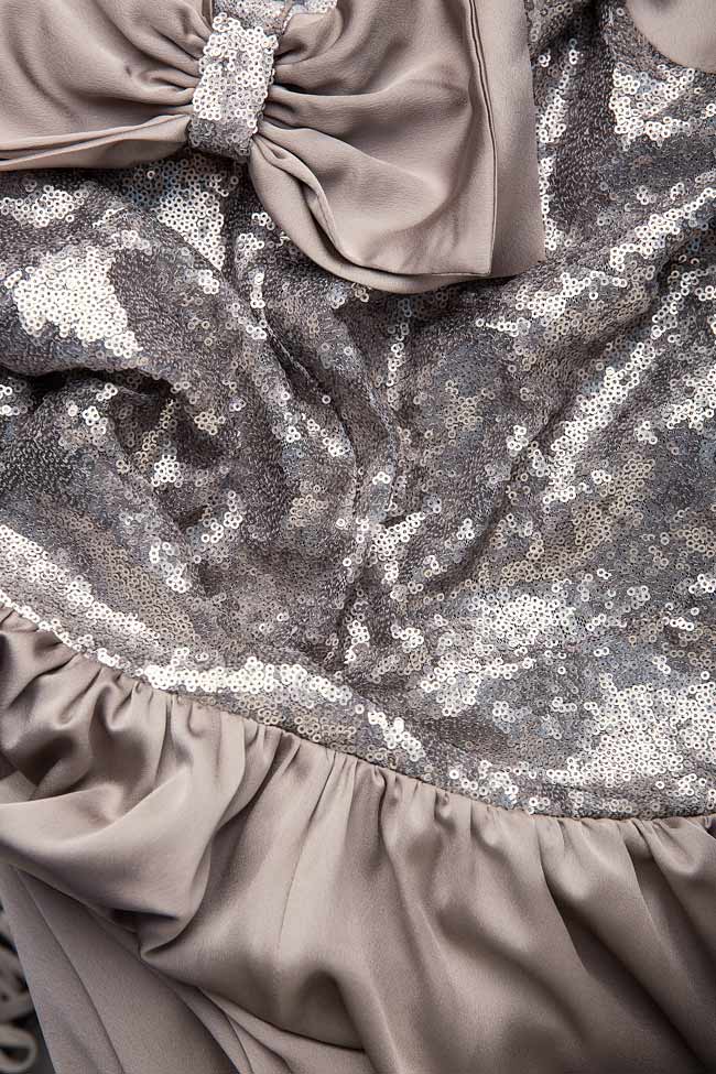 Sequin embellished satin jumpsuit SOLARIS Alexandra Ghiorghie image 3