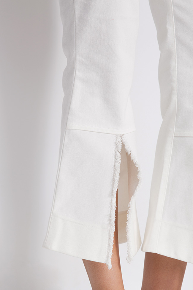 Pantalon évasé en mélange de coton Constantine Renakossy image 3