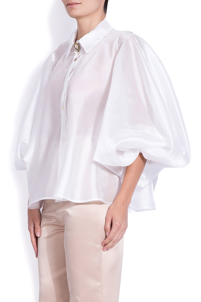 Organza shirt with oversized sleeves BADEN 11 image 1