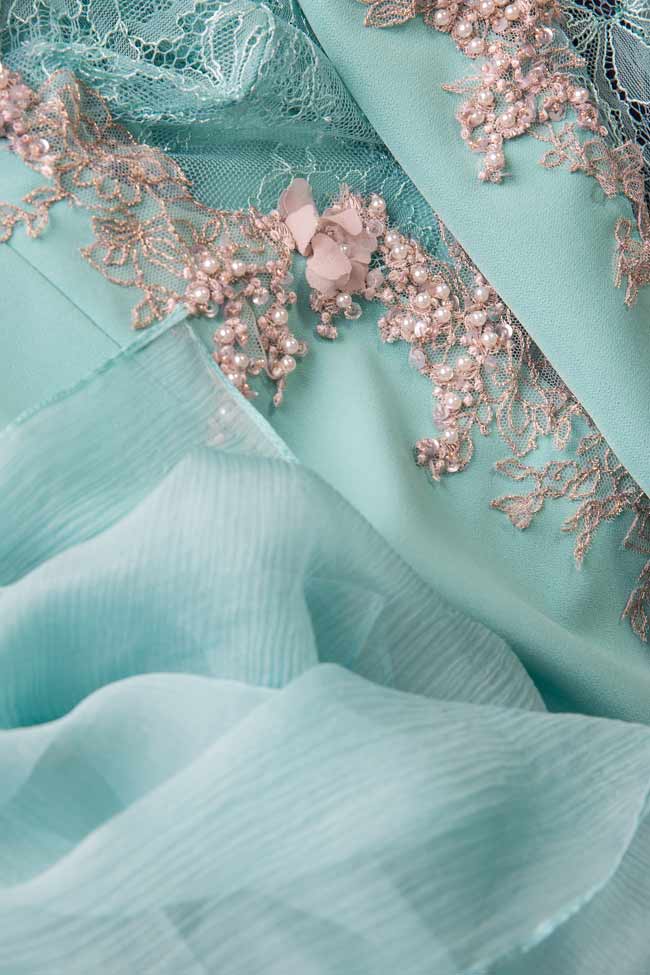 THERESSE lace-paneled silk-blend crepe jumpsuit Nicole Enea image 4