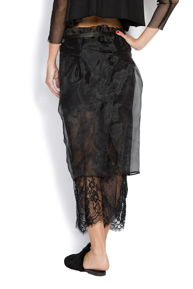 Black Pepper belted organza lace skirt Studio Cabal image 2