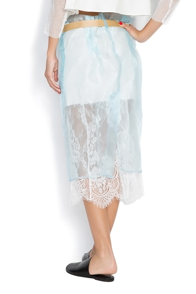 Blue Pepper belted organza lace skirt Studio Cabal image 2
