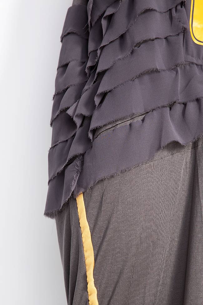 Sleeveless Grey No.8 ruffled stretch-jersey dress Studio Cabal image 3