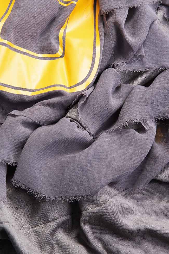 Sleeveless Grey No.8 ruffled stretch-jersey dress Studio Cabal image 4