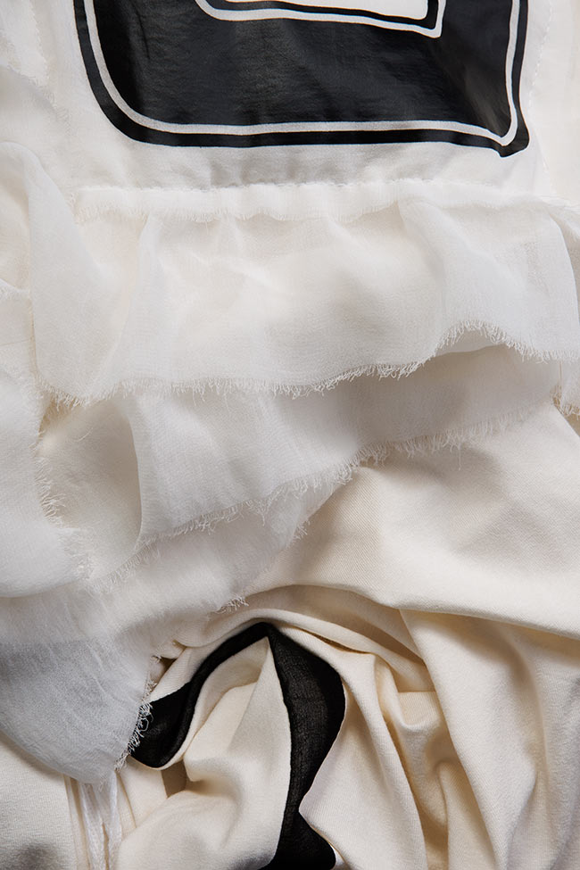 White No.8 ruffled stretch-jersey dress Studio Cabal image 4