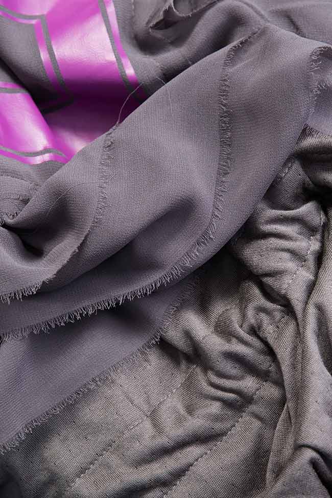 Dark Grey No.8 ruffled stretch-jersey dress Studio Cabal image 4