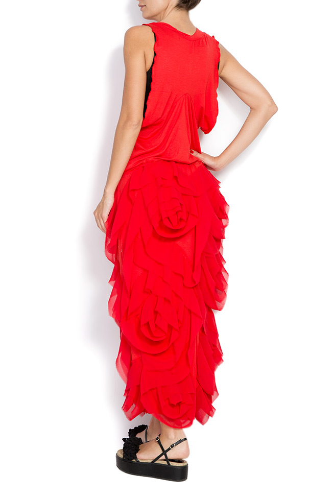 Layered Red Dress ruffled stretch-jersey dress Studio Cabal image 2