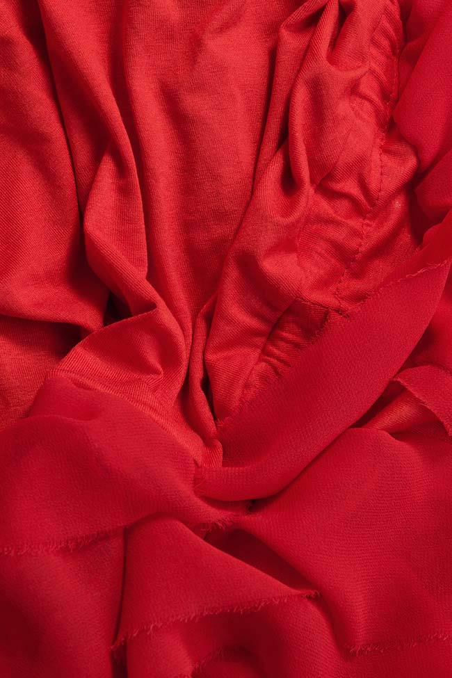 Layered Red Dress ruffled stretch-jersey dress Studio Cabal image 5