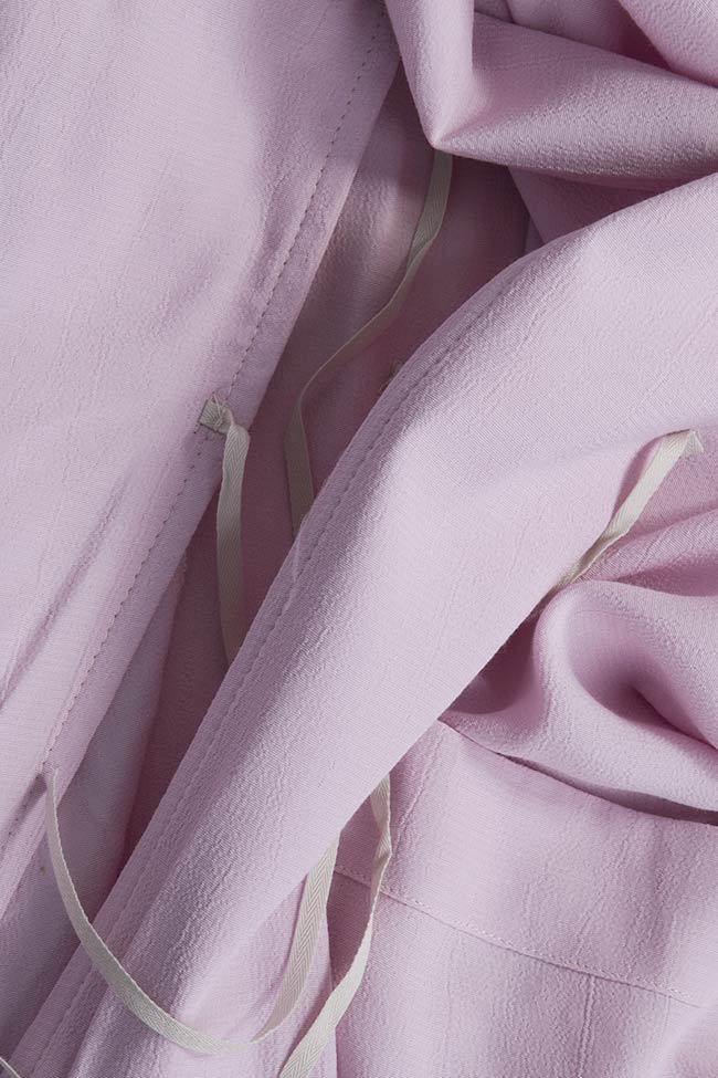 Camasa supradimensionata din voal Pink Robe Studio Cabal imagine 5