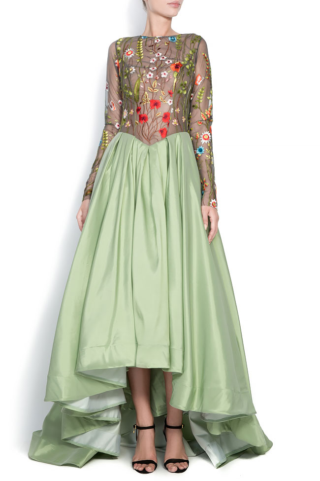 Embroidered silk tulle gown Bien Savvy image 0