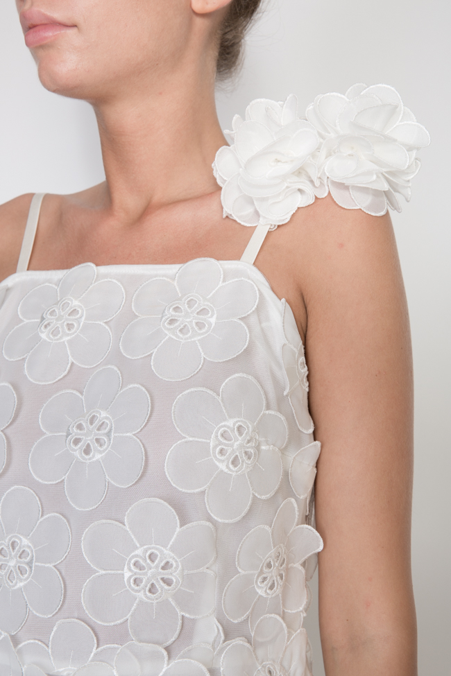Guipure cotton-lace mini dress Romanitza by Romanita Iovan image 3