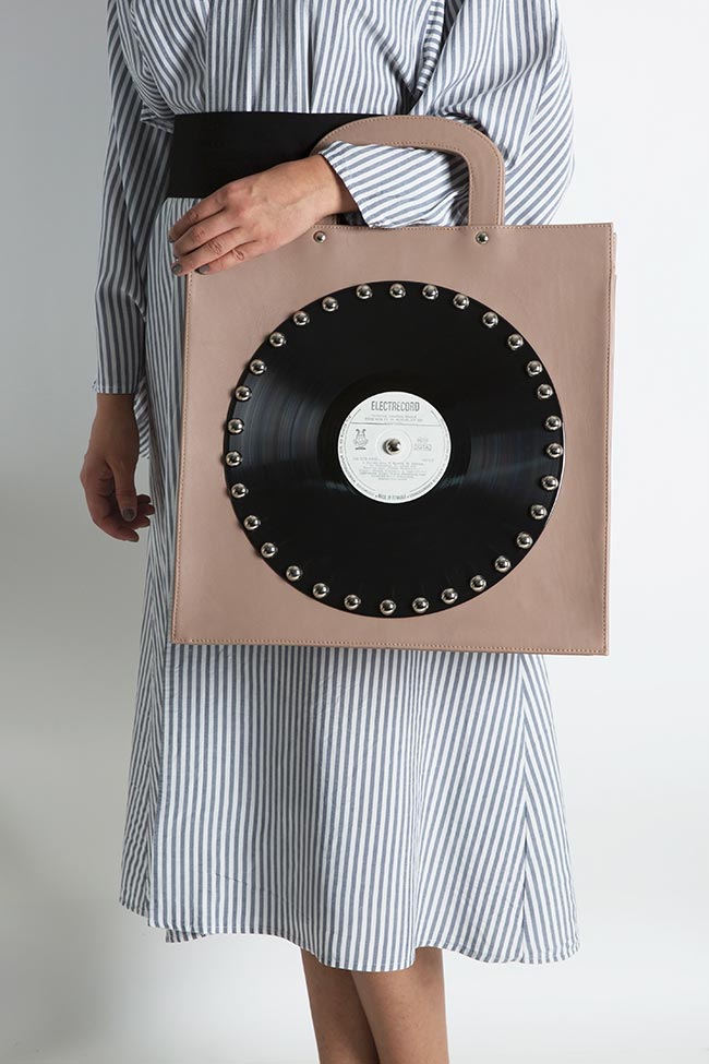 Vinyl leather tote bag Anca Irina Lefter image 5