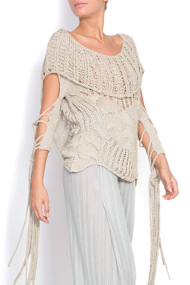 Marisa hand-knitted cotton top Dorin Negrau image 1