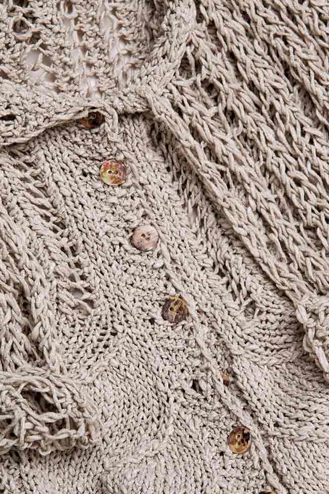 Marisa hand-knitted cotton top Dorin Negrau image 4