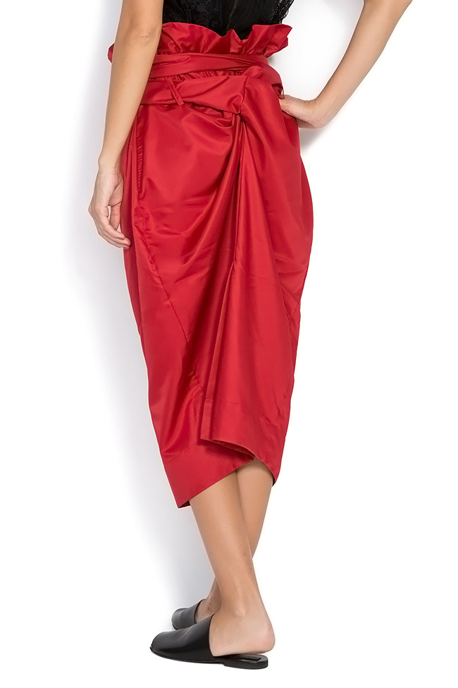 Red Hot belted midi skirt Studio Cabal image 2