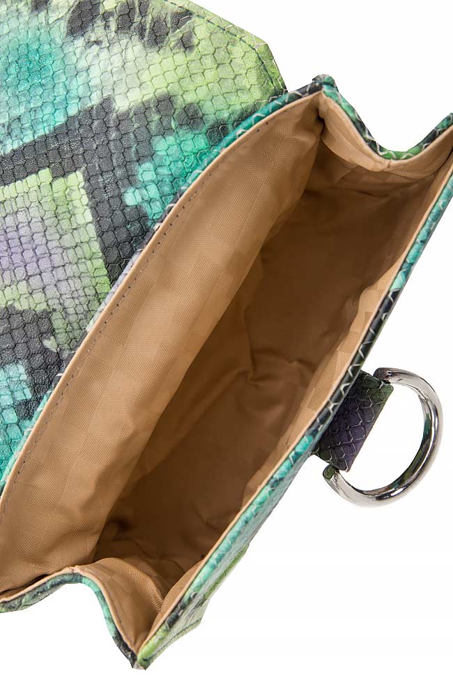 Snake-effect leather belt bag Sophie Handbags by Andra Paduraru image 3