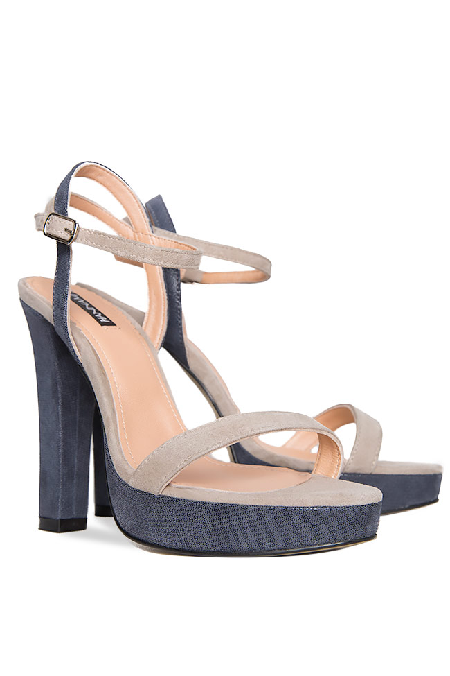 Summer Jeans two-tone leather sandals Hannami image 1
