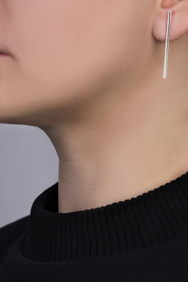 Basic silver earrings Snob. image 3