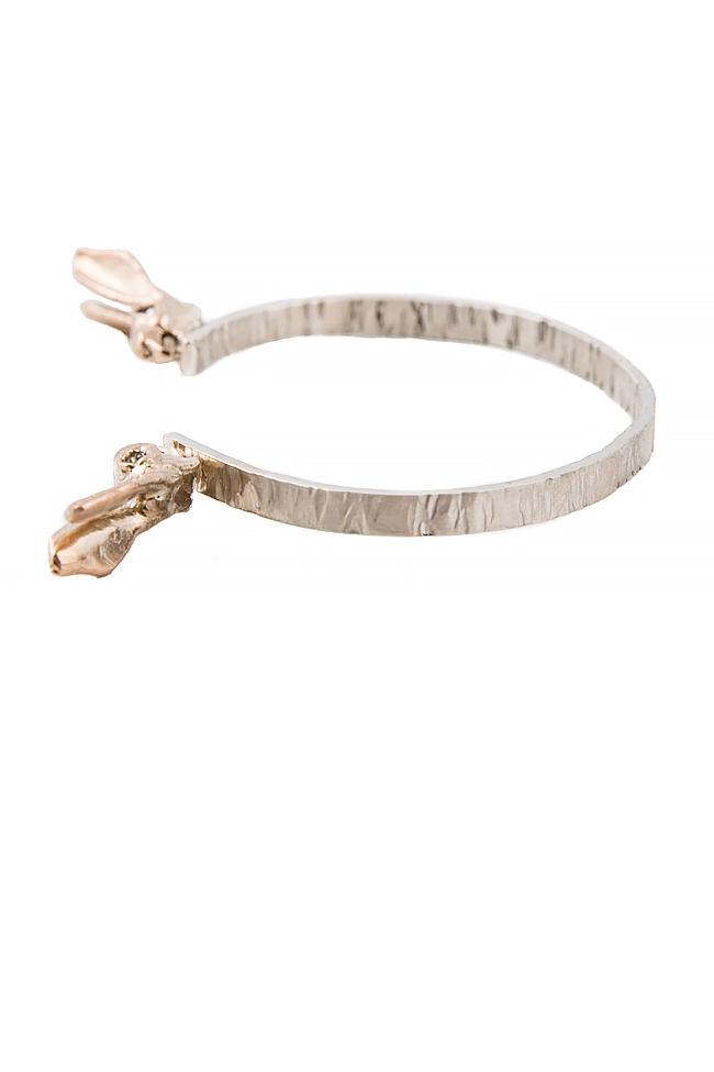 Bracelet en argent plaqué en or 14K Rabbit Moogu image 1
