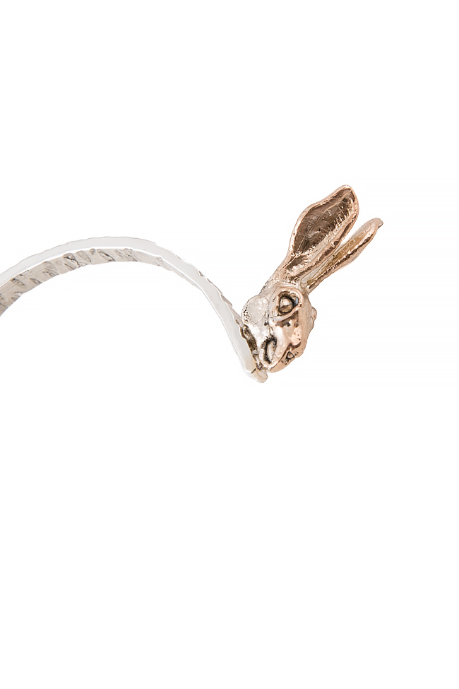 Bracelet en argent plaqué en or 14K Rabbit Moogu image 2