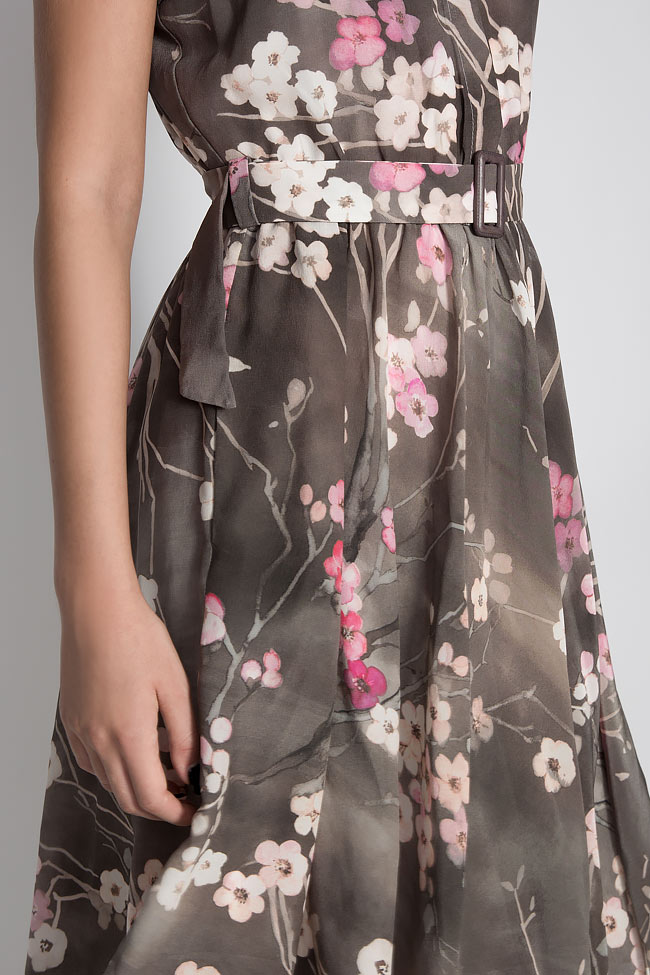 Printed silk blend dress Lure image 3