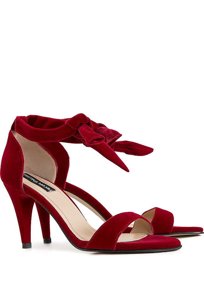 Thalia velvet sandals Cristina Maxim image 1