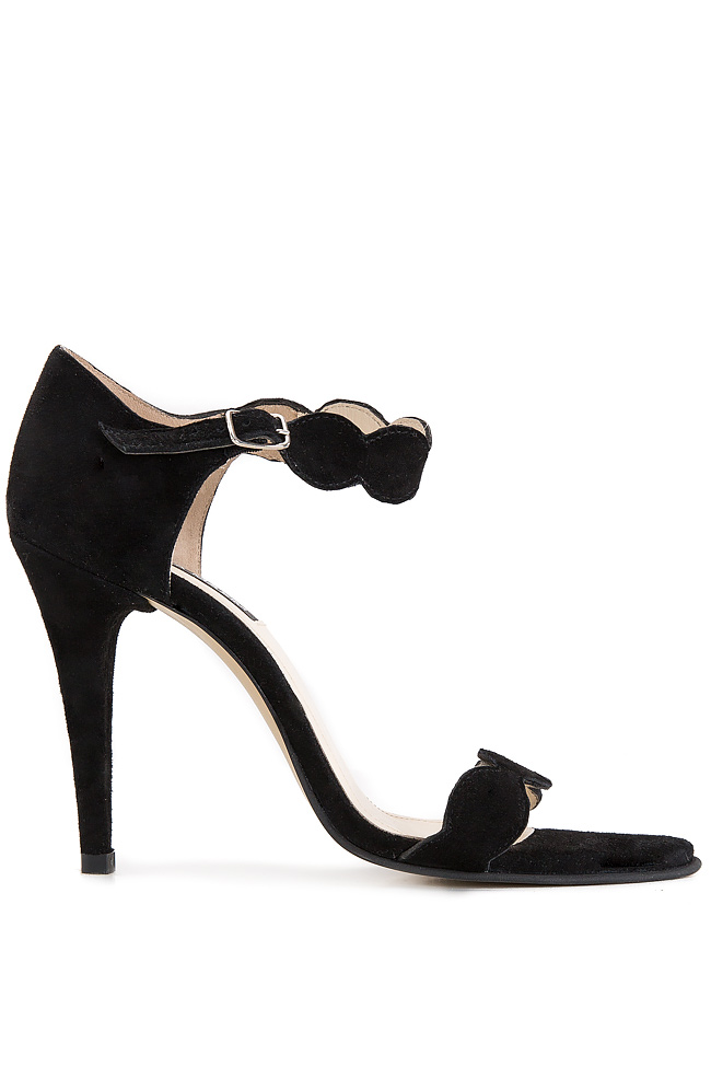 Simone scalloped suede sandals Cristina Maxim image 0