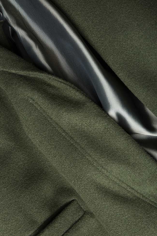 Palton supradimensionat din amestec de lana Bluzat imagine 6