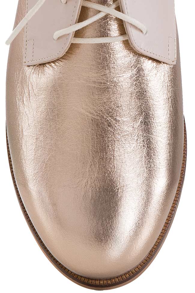 Pantofi din doua tipuri de piele Ivory Bond Cristina Maxim imagine 1