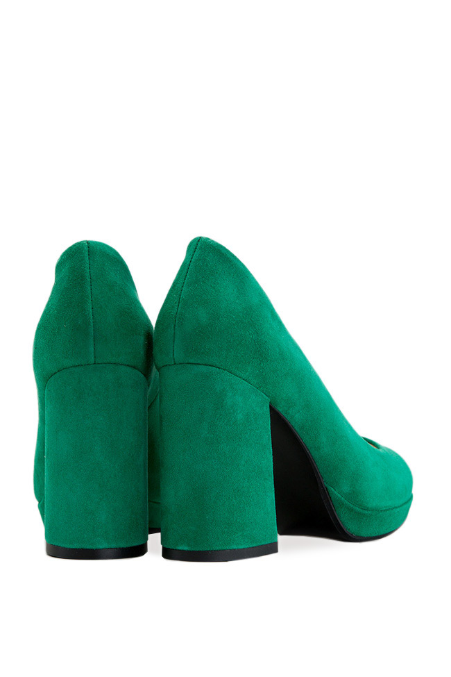 Chaussures en daim à talon épais Cristina Maxim image 2