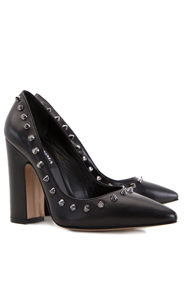 Leather shoes with spikes Ginissima image 1