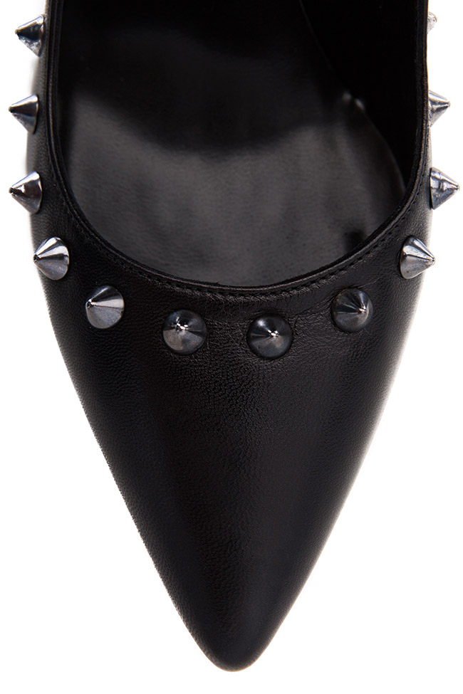 Leather shoes with spikes Ginissima image 3