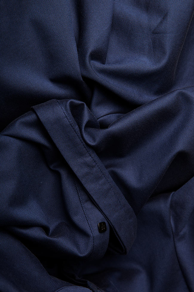 Asymmetric ruffled cotton-blend mini dress Bluzat image 4