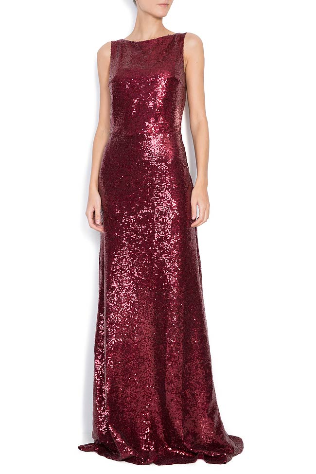 Sequined stretch-cady gown Love Love  image 0