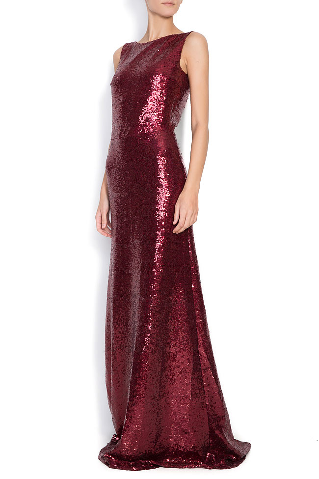 Sequined stretch-cady gown Love Love  image 1