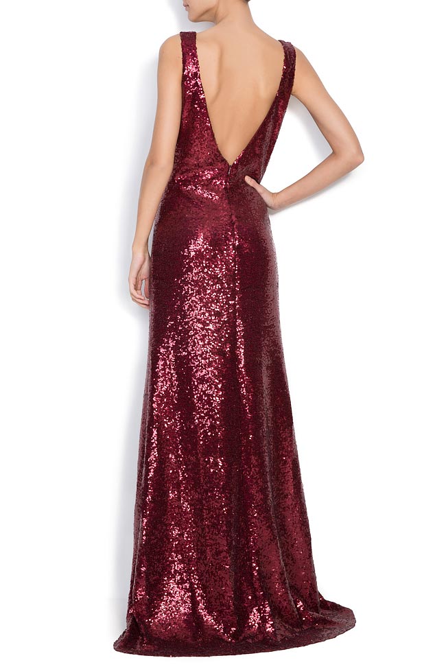 Sequined stretch-cady gown Love Love  image 2