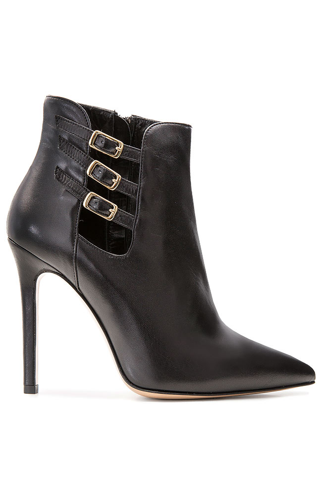 Buckled leather ankle boots Ginissima image 0