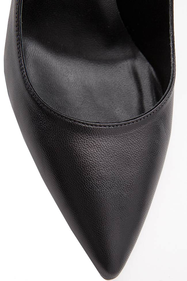 Pantofi din piele cu barete subtiri Ginissima imagine 3