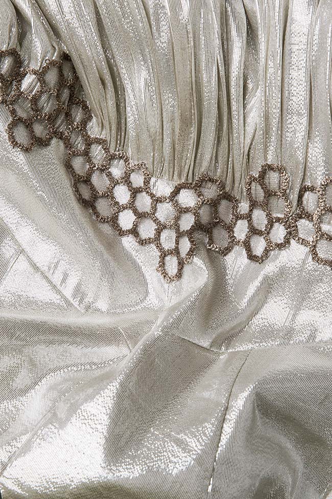 Marusa metallic silk mini dress Maia Ratiu image 4
