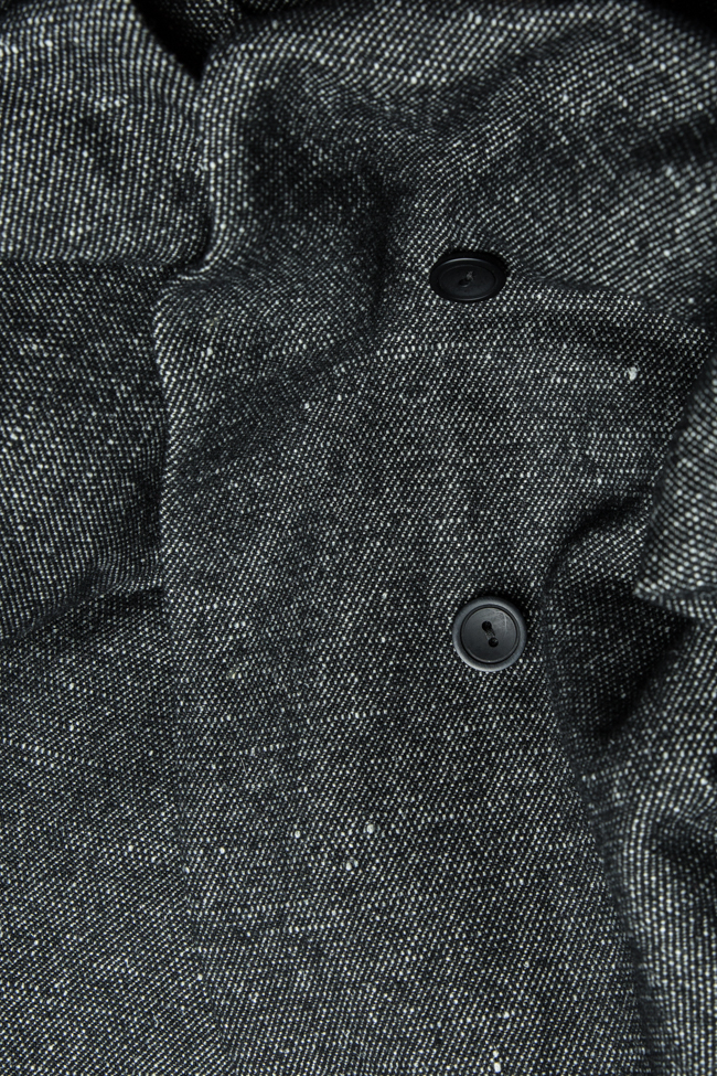 Manteau en laine Undress image 5