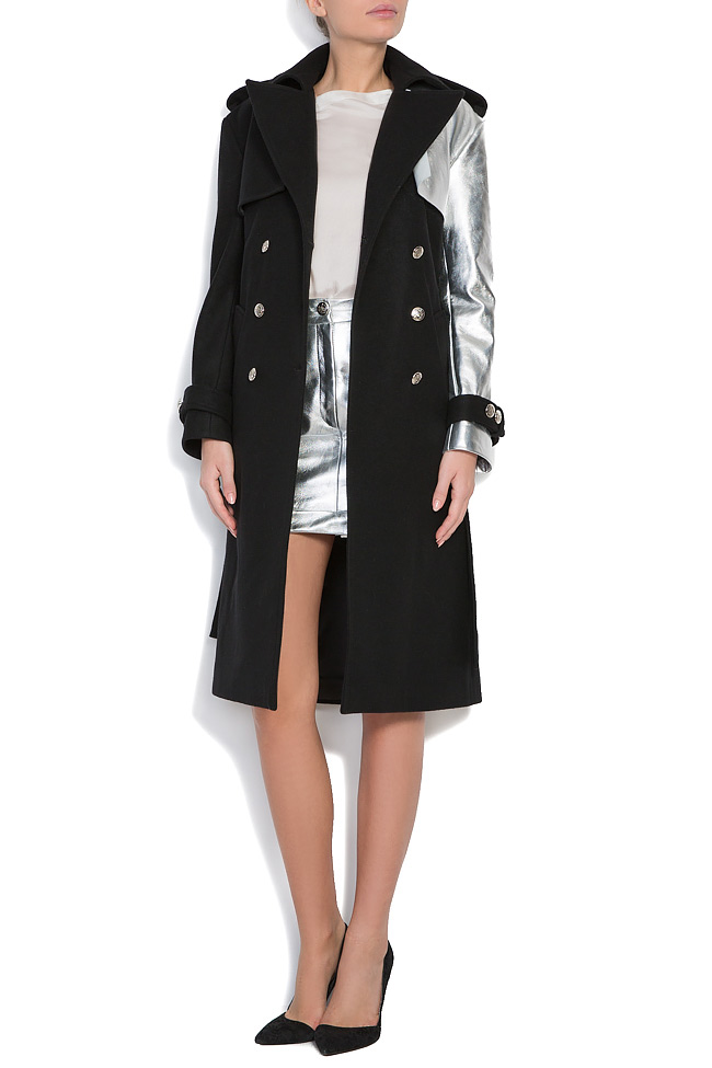 Wool and leather coat OMRA image 0